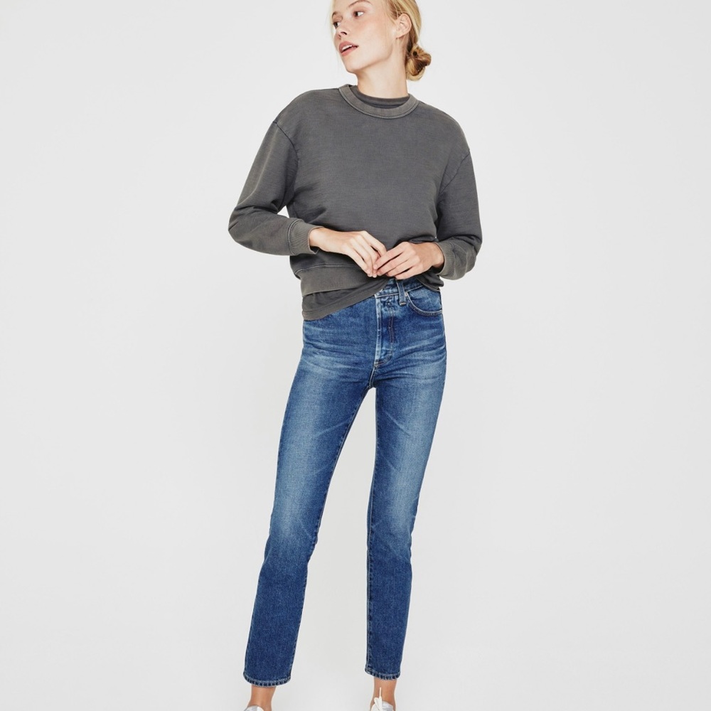 FALL SALE!!! AG Alexxis slim size 25 color 10yell NWT